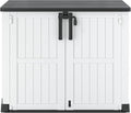 NUNU LAB Outdoor Storage Cabinet 36 Cu.Ft Garden Storage Shed Waterproof Lockable for Garden Hoses, Generator, and Lawn Mower