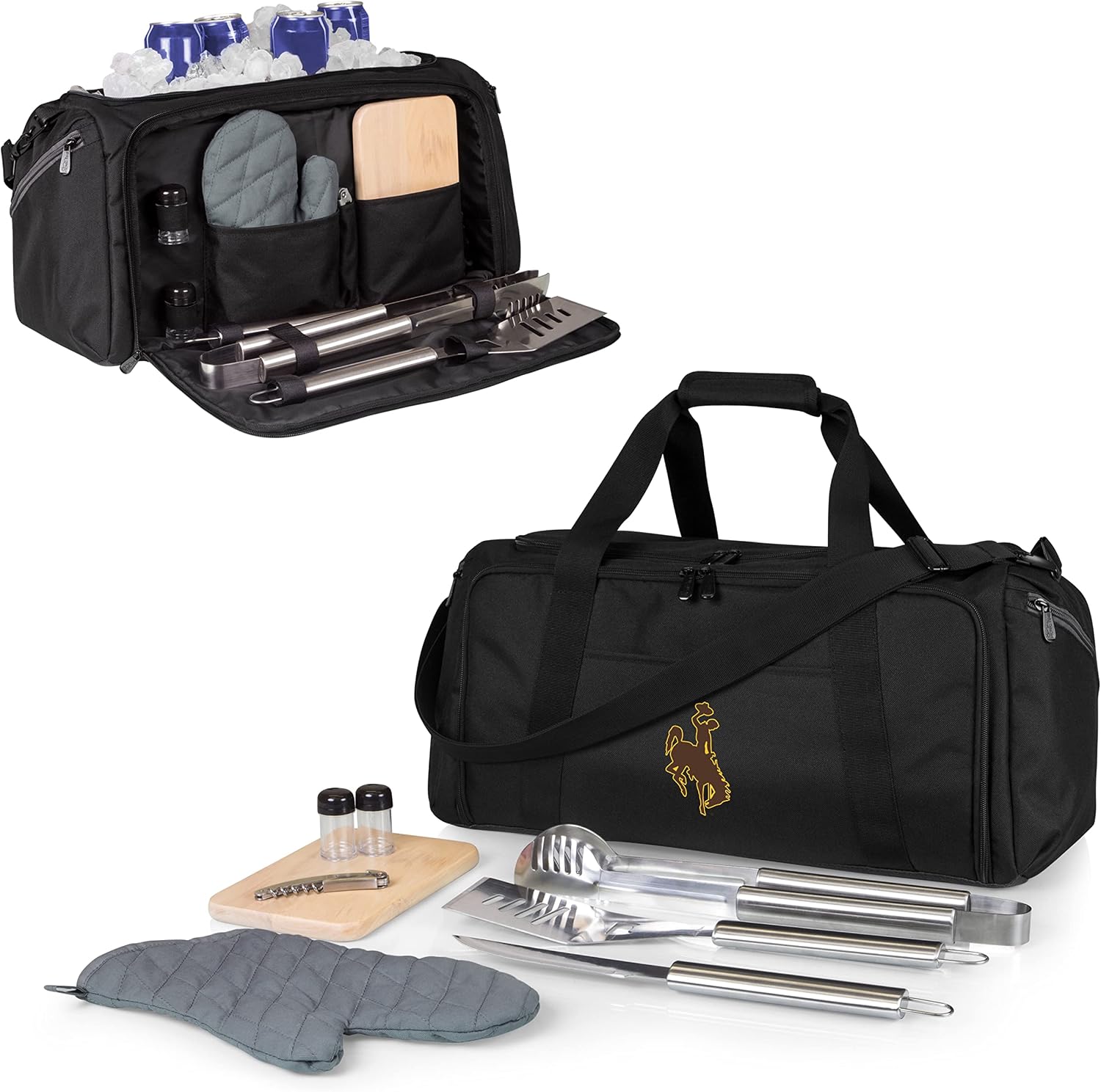 PICNIC TIME NCAA BBQ Kit Cooler Tote with Barbecue & Accessories