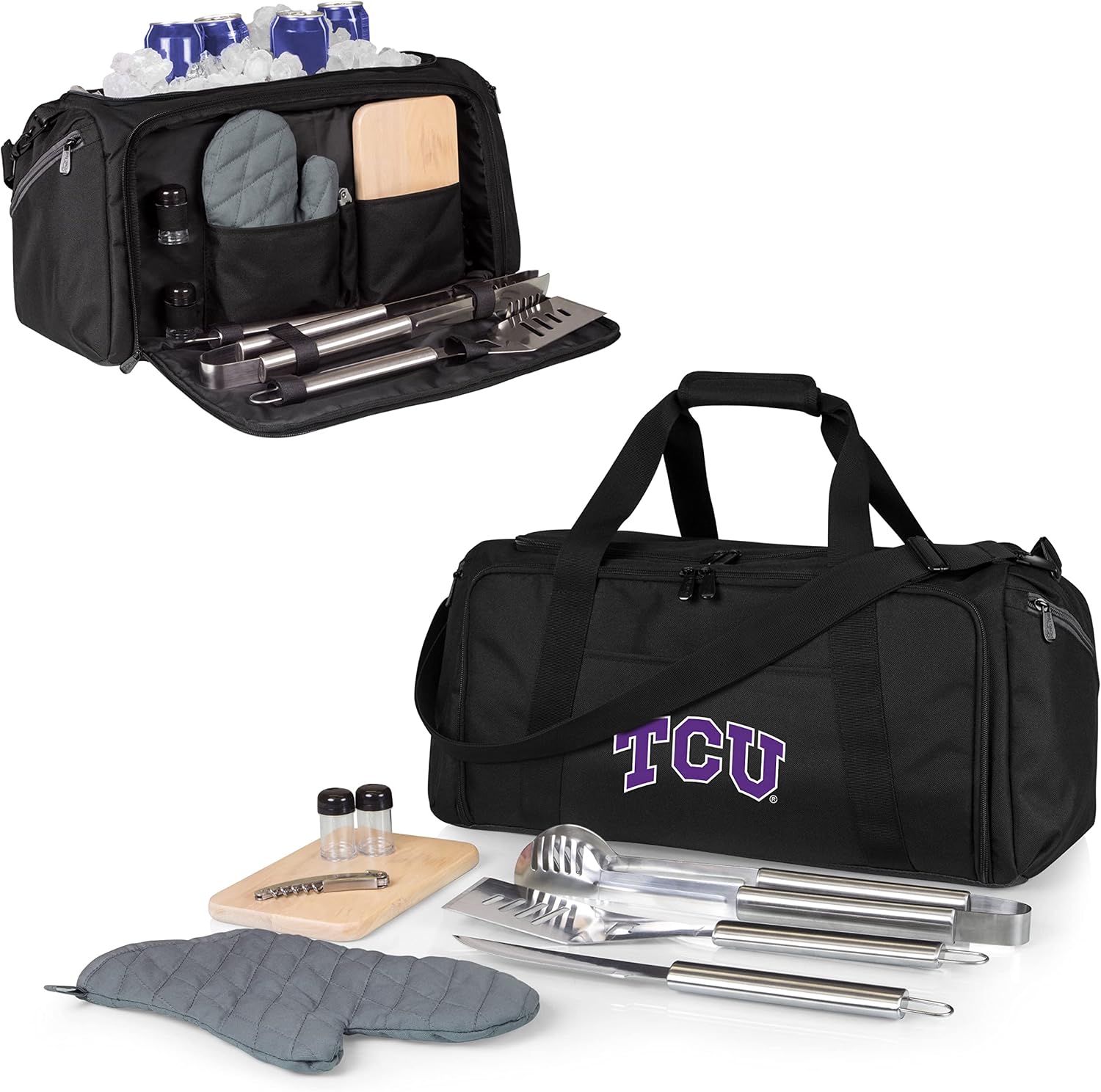 PICNIC TIME NCAA BBQ Kit Cooler Tote with Barbecue & Accessories