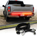 OPT7 Dynamic Taillight for F150 2018-2020 w/o Blind Spot Monitor – Redline 60' Aluminum Rigid 1-Piece Triple Row LED Truck Tailgate Light Bar w/Sequential Amber Turn + Plug'n'Play Harness