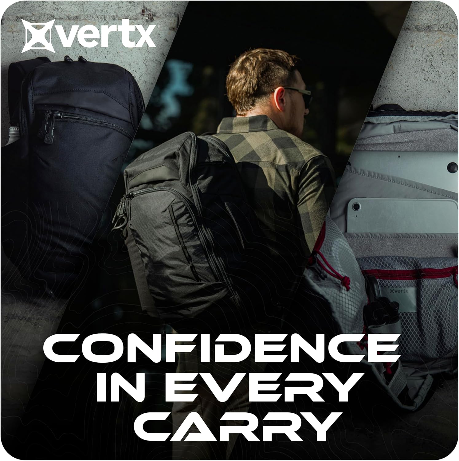 Vertx Gamut 18L Sling Backpack – Versatile, Durable Design with Ample Storage, Ideal for Everyday Use & Outdoor Adventures, Black - One Size