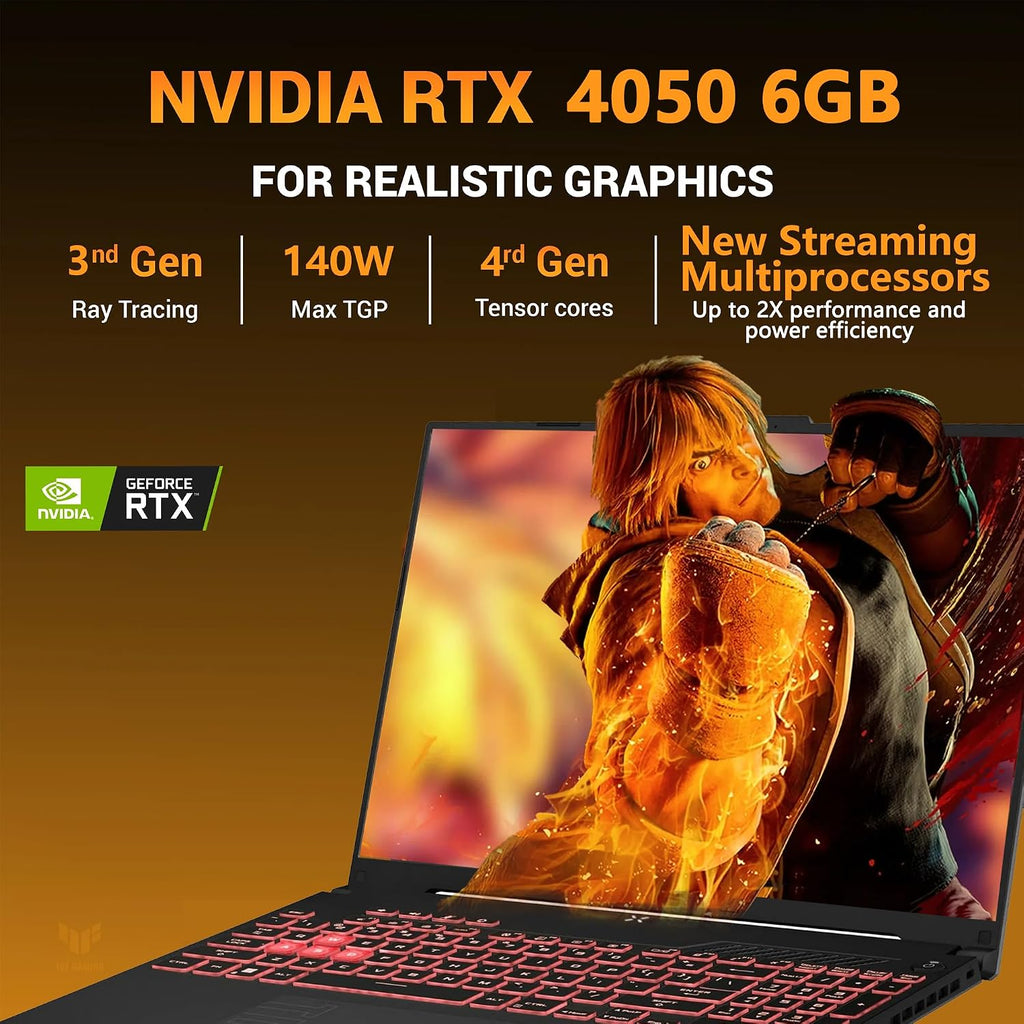 ASUS TUF A16 Gaming Laptop | 16' WUXGA IPS 144Hz | AMD 6-Core Ryzen 7 7445HS | 64GB DDR5 1TB SSD | NVIDIA GeForce RTX 4050 (194 AI Tops) | Backlit Keyboard USB 4 Wi-Fi 6 Win11 w/DLCA Accessory