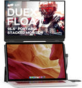 Portable Monitor - Mobile Pixels 15.6' Duex Float Portable Stacked Monitor, FHD IPS Touchscreen (Built-in Kickstand), USB C/HDMI Laptop Screen Extender, Compatible with Windows/MacOS/ChromeOS/Switch