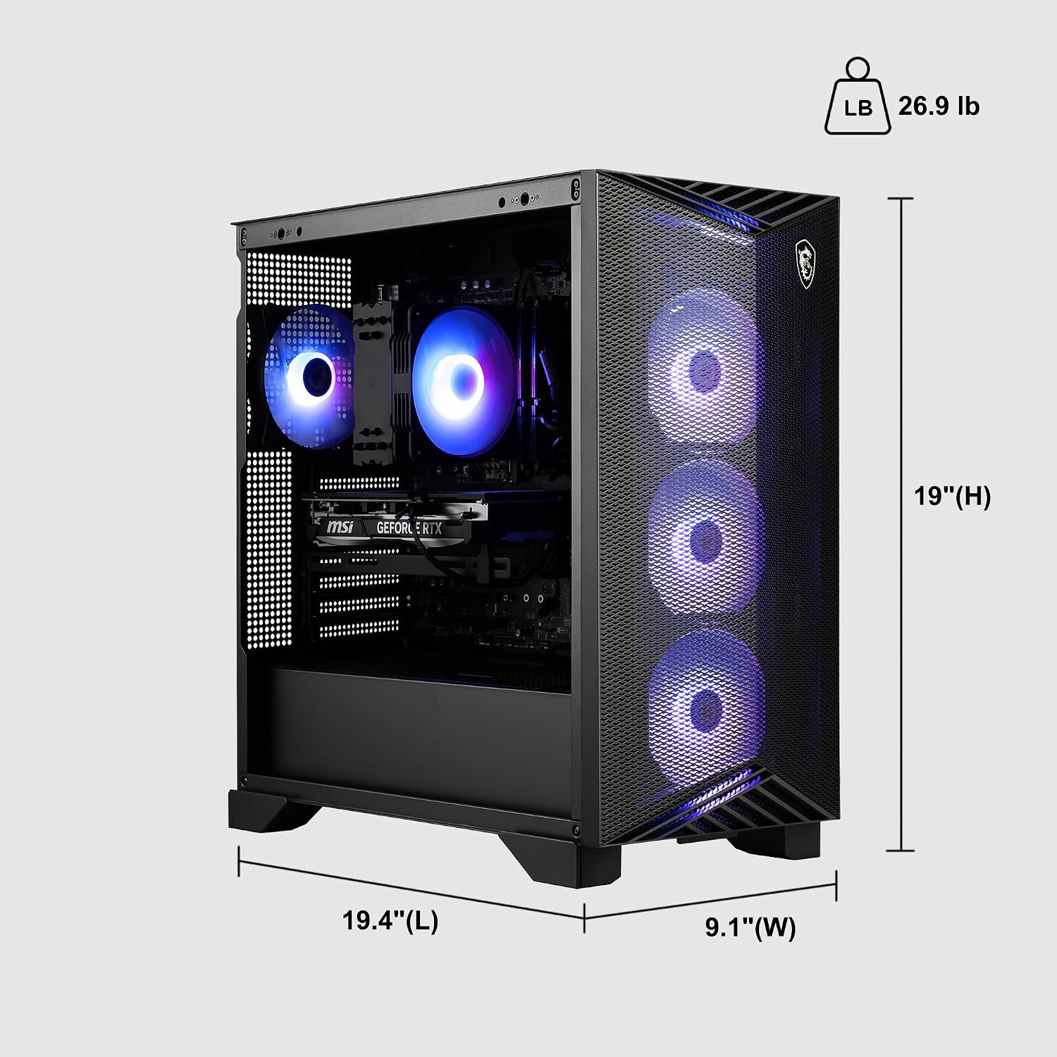 msi Aegis R2 AI 2nd Gaming Desktop Intel 20-core Ultra 7 265 64GB RAM 4TB SSD GeForce RTX 5070 Ti 16GB GRDDR7 (Up to 1406 Tops) 5Gb Ethernet Wi-Fi7 360mm Liquid Cooler 750W 80+ Gold PSU Win11 ICP Hub