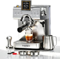 20 Bar Espresso Machine with Milk Frother 1350W Coffee Maker with Hot& Cold Dual-Mode Brewing Compact Stainless Steel Latte & Cappuccino Machine with PID Temp Control for Home Office, 50oz Water Tank