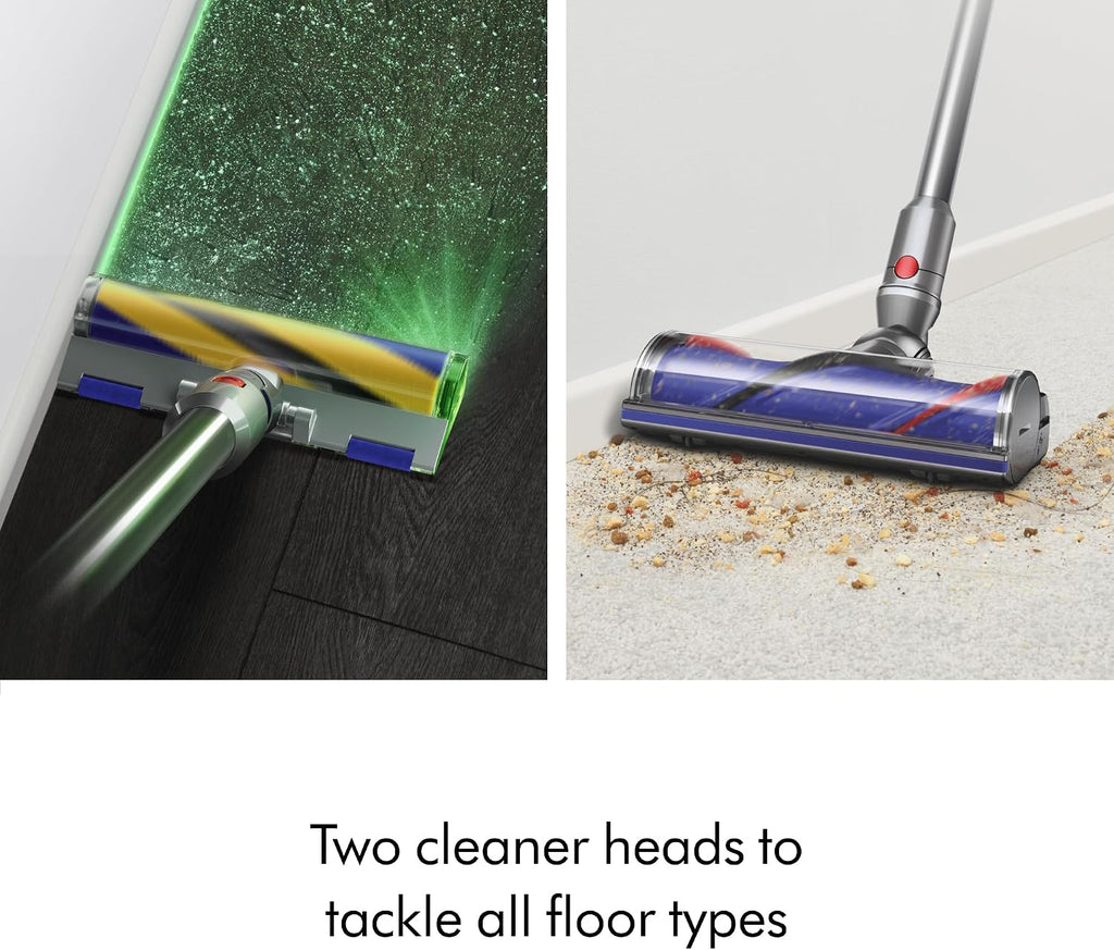 Dyson V12 Detect Slim Cordless Vacuum Cleaner,Yellow/Iron (Renewed), Large