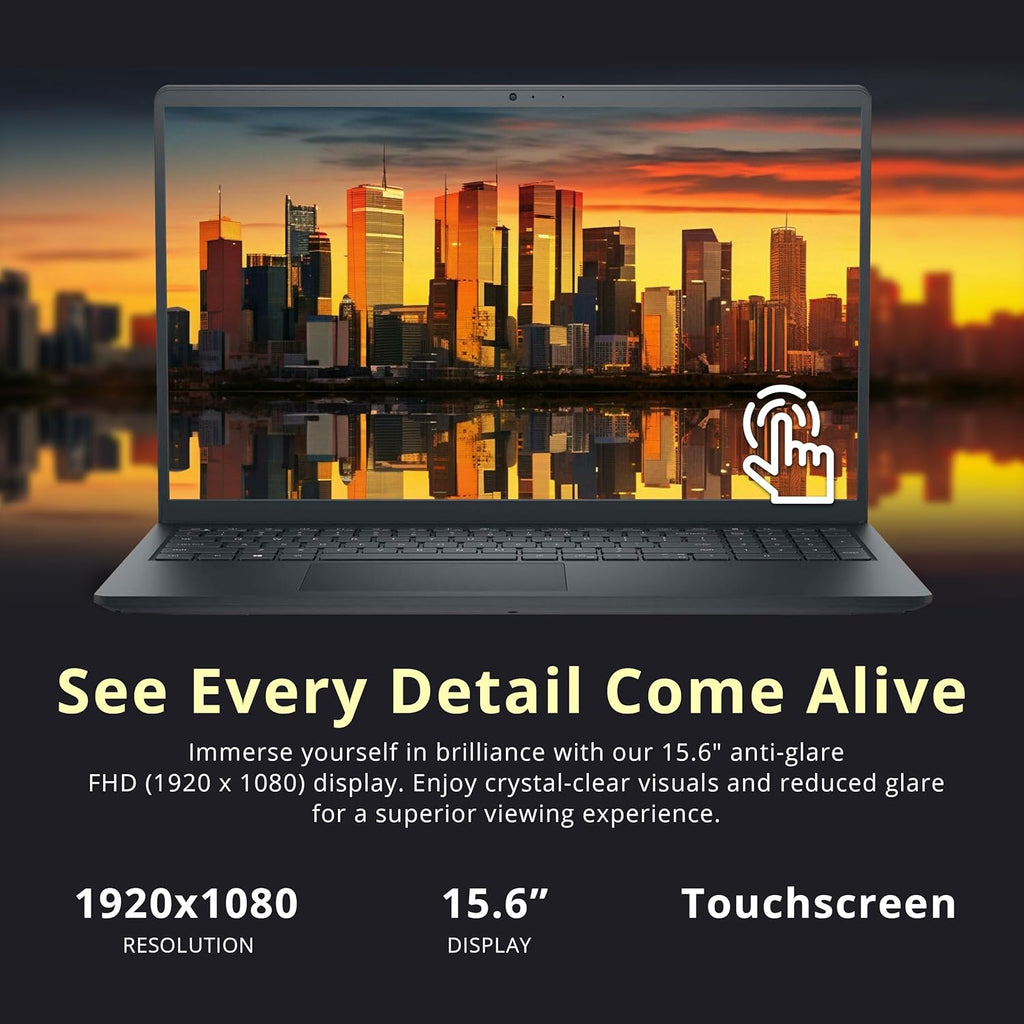 Dell Inspiron 15.6' FHD IPS Touchscreen Laptop, AMD Ryzen 7 7730U, 32GB RAM, 1.16TB Storage(1TB SSD+160GB Docking Station Set), AMD Radeon Graphics, Num Pad, HD Camera, Wi-Fi, Windows 11, Black