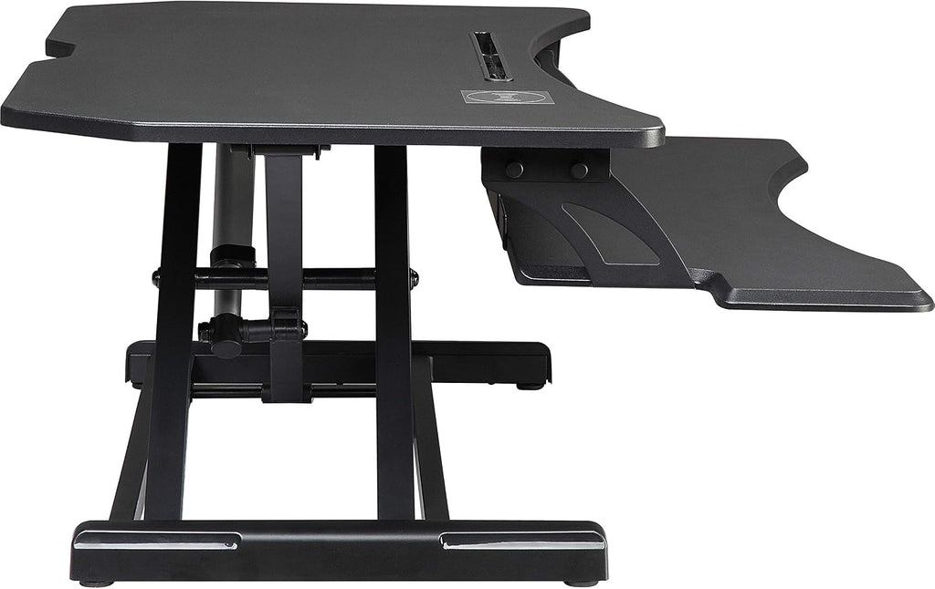 Lorell, LLR99530, Electric Monitor Riser, 1 Each, Black