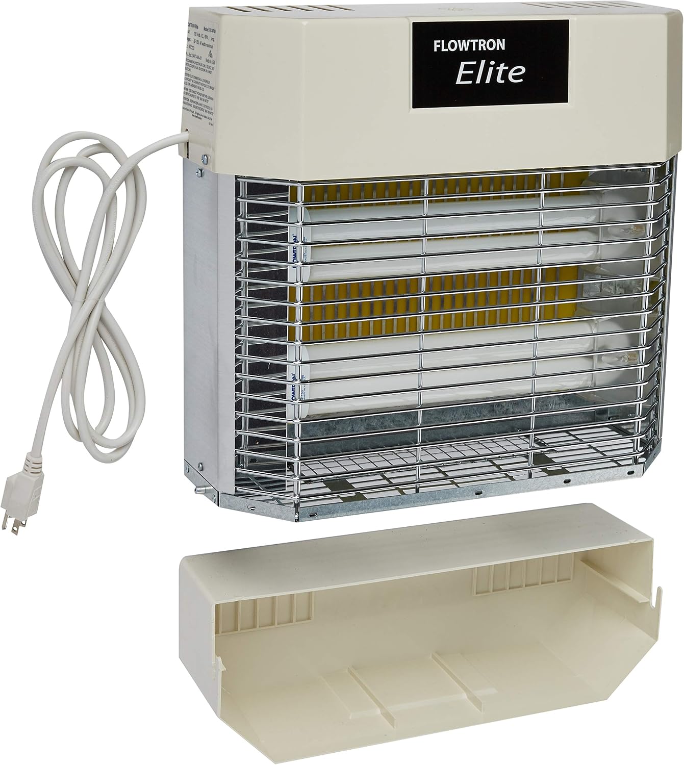 Flowtron Indoor Fly Killer | Electric Low-Voltage Bug Zapper for Gnats & Insects with 80W UV Light & Pheromone Lure, Stun Grid & Sticky Trap | 1200 Sq Ft for Kitchen, Restaurant & Barn, UL Certified