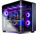 Skytech King 95 Gaming PC Desktop, Ryzen 9 9900X 4.4 GHz (5.6GHz Turbo Boost), NVIDIA RTX 5070 12GB GDDR7, 1TB Gen4 NVMe SSD, 32GB DDR5 RAM 6000 RGB, 850W Gold PSU, 360mm ARGB AIO, Wi-Fi, Win 11
