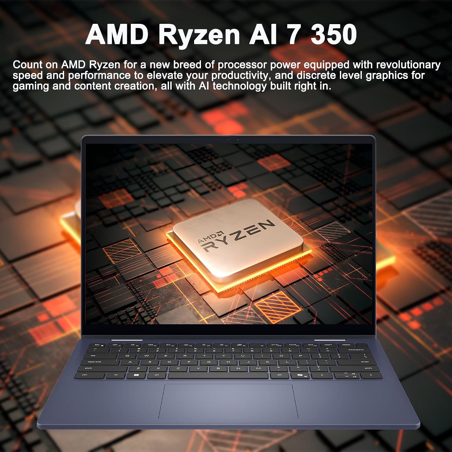 Dell Inspiron 14 Plus 2-in-1 Laptop 14' WUXGA Touch AMD 8-core Ryzen AI 7 350 Up to 50 Tops (>i7-12700H) 16GB DDR5 1TB SSD Backlit for Designer Business Professional Win11Pro
