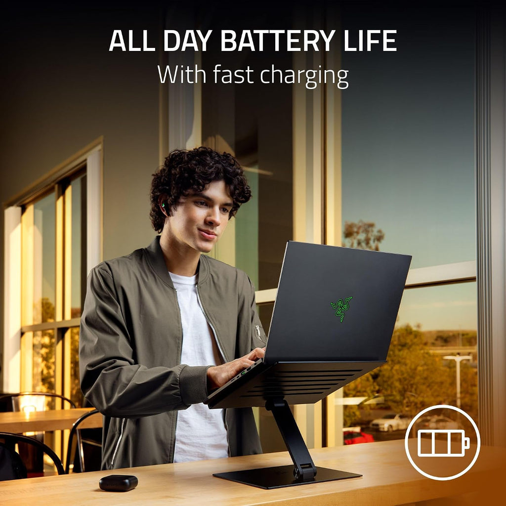 Razer Blade 14 (2025) Gaming Laptop: NVIDIA GeForce RTX 5060 - AMD Ryzen AI 9 365 CPU - 3K 120Hz OLED Display - 16GB LPDDR5X RAM - 1TB SSD - Thin & Lightweight - Chroma RGB - Windows - Black