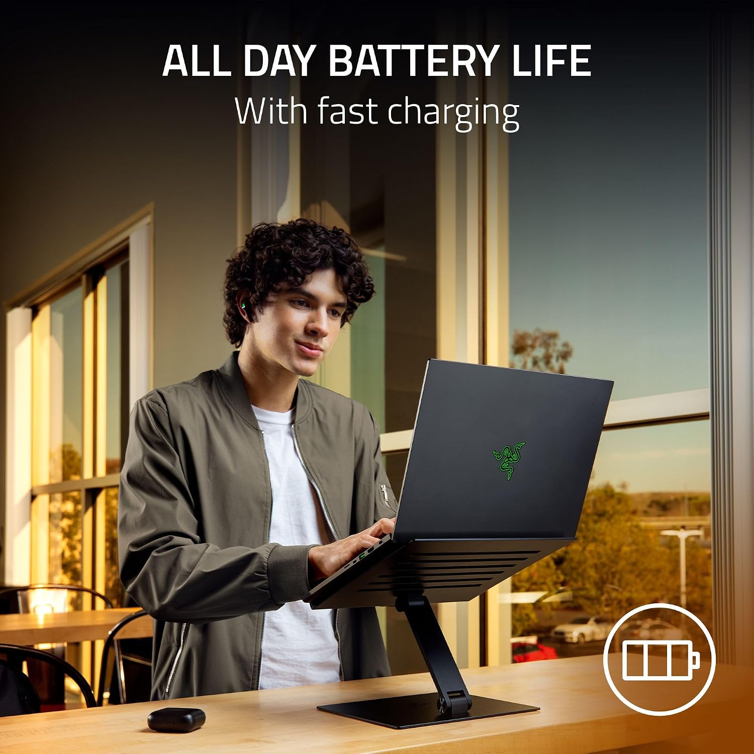 Razer Blade 14 (2025) Gaming Laptop: NVIDIA GeForce RTX 5060 - AMD Ryzen AI 9 365 CPU - 3K 120Hz OLED Display - 16GB LPDDR5X RAM - 1TB SSD - Thin & Lightweight - Chroma RGB - Windows - Black