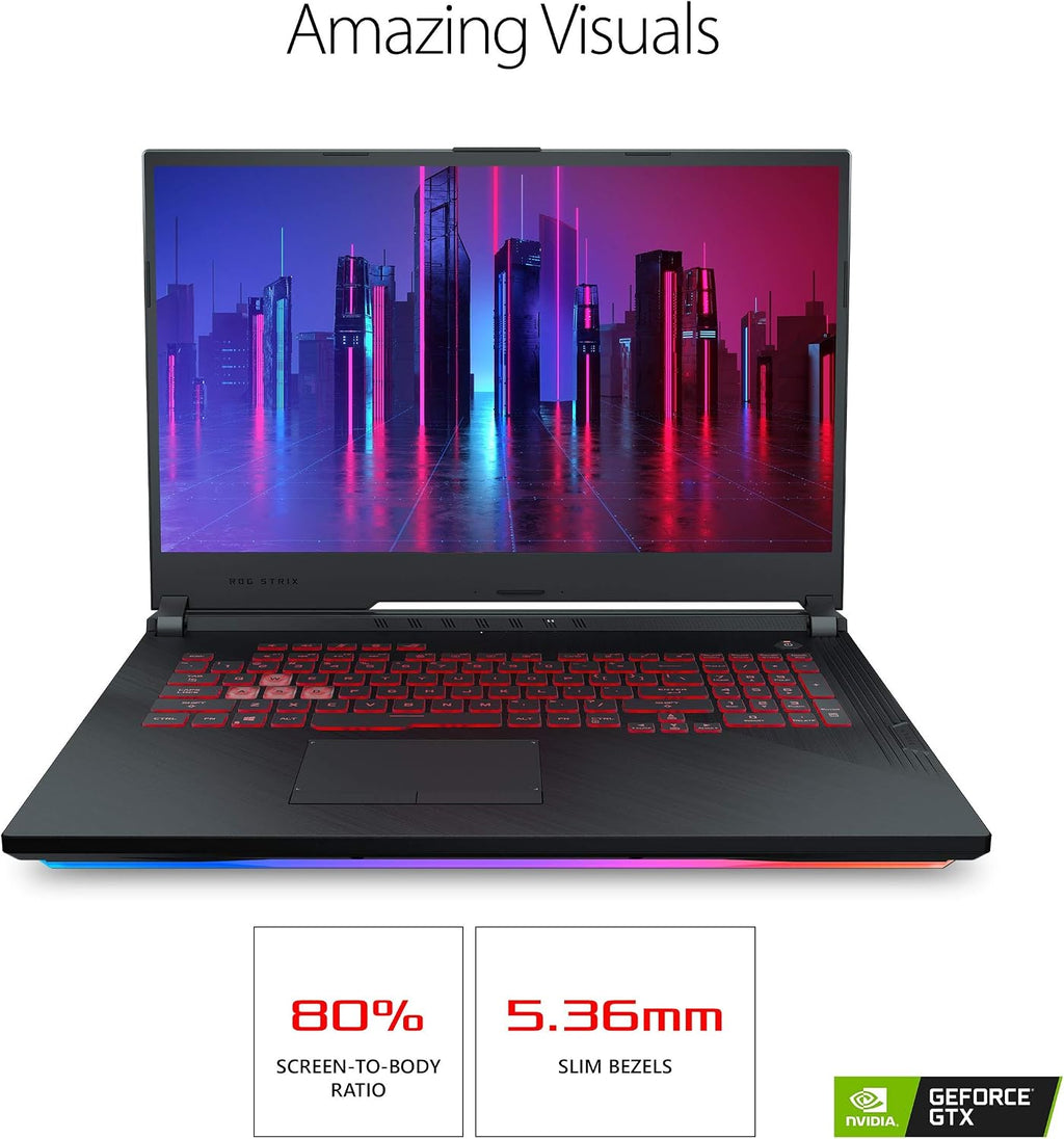 Asus ROG Strix G (2019) Gaming Laptop, 17.3' IPS Type FHD, NVIDIA GeForce GTX 1650, Intel Core i7-9750H, 16GB DDR4, 512GB PCIe Nvme SSD, RGB KB, Windows 10 Home, GL731GT-PH74