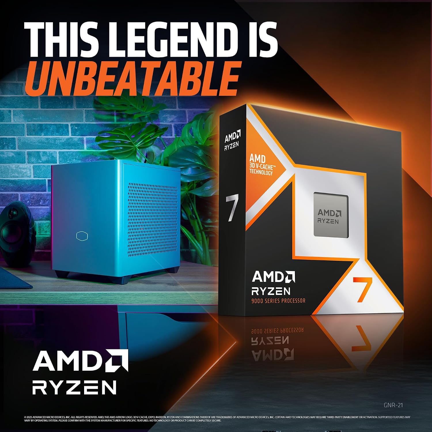 Cooler Master NR2 Pro Gaming PC – AMD RYZEN 7 9800X3D, NVIDIA GeForce RTX 5070 Ti 16GB, 32GB DDR5 6000MHz, 2TB Gen4 M.2, Windows 11, V850 SFX Gold PSU, Compact Mini ITX Desktop PC