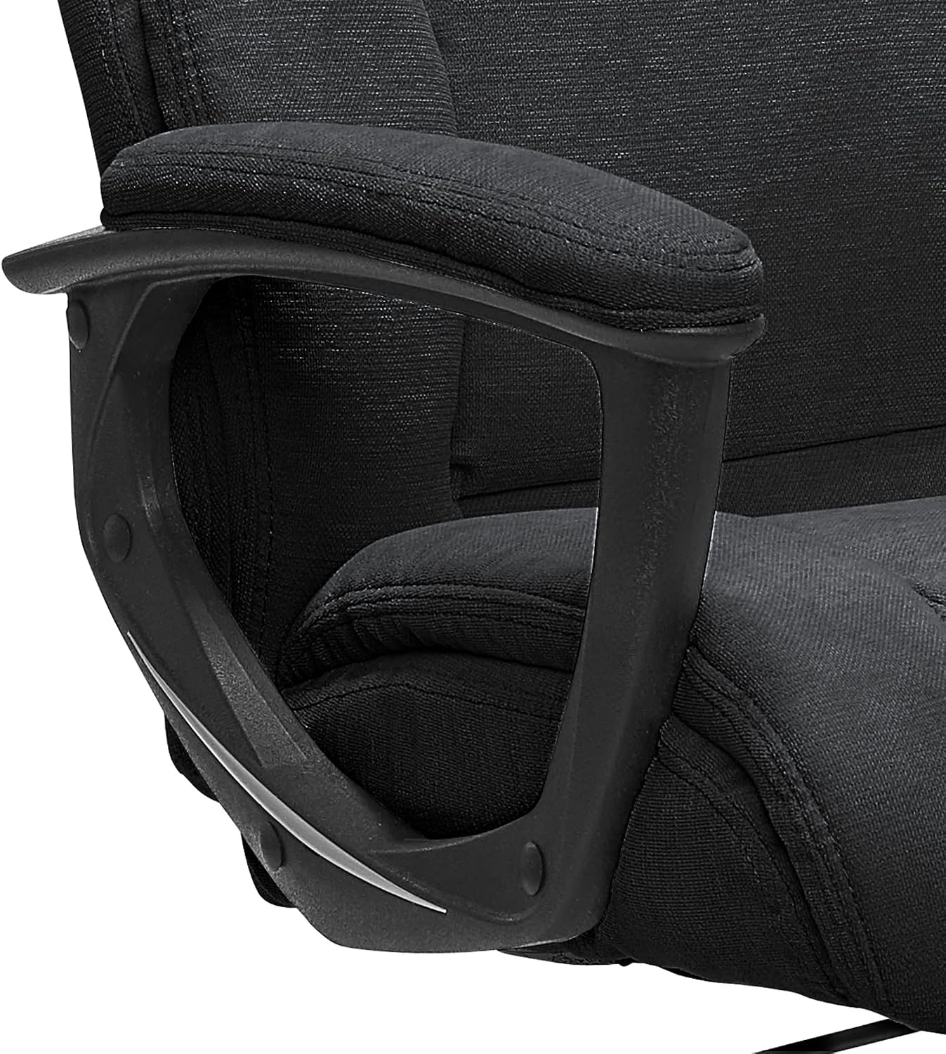 Serta Connor Executive Office Chair, Ergonomic Computer Chair with Layered Body Pillows, Contoured Lumbar, Adjustable Seat, Microfiber Fabric, Black