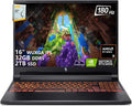 acer Nitro V 16 AI Gaming Laptop | 16' WUXGA IPS 180Hz | AMD Hexa-Core Ryzen 5 240 | 32GB DDR5 2TB SSD | GeForce RTX 5050 8GB DLSS4 (Up to 440 AI Tops) | Backlit Keyboard Win11 w/DLCA Accessory