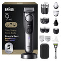 Braun Series 9 PRO All-in-One Beard & Body Grooming Kit for Men, Cordless Trimmer, Hair Clippers & Shaver for Face, Hair & Body with Gillette Labs Razor, AIO 9570