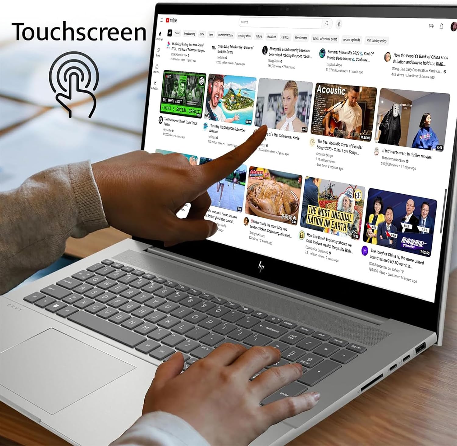 HP 17inch Touchscreen Laptop AI PC -10Core Intel i7-150U Beat i7-1355U -Backlit Keyboard -Windows 11 - Office 365 One Year -Computadora Laptop- Work Business College (64GB RAM| 2TB PCIe SSD)