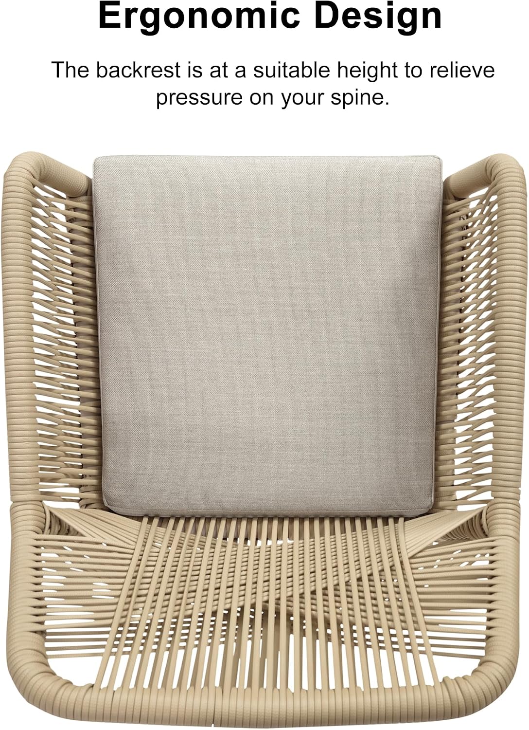 PURPLE LEAF 9 Pieces Outdoor Dining Set All-Weather PE Rattan Outdoor Patio Furniture Set with All Aluminum Frame Square Table and Chairs Set for Lawn Garden Backyard Deck, Champagne