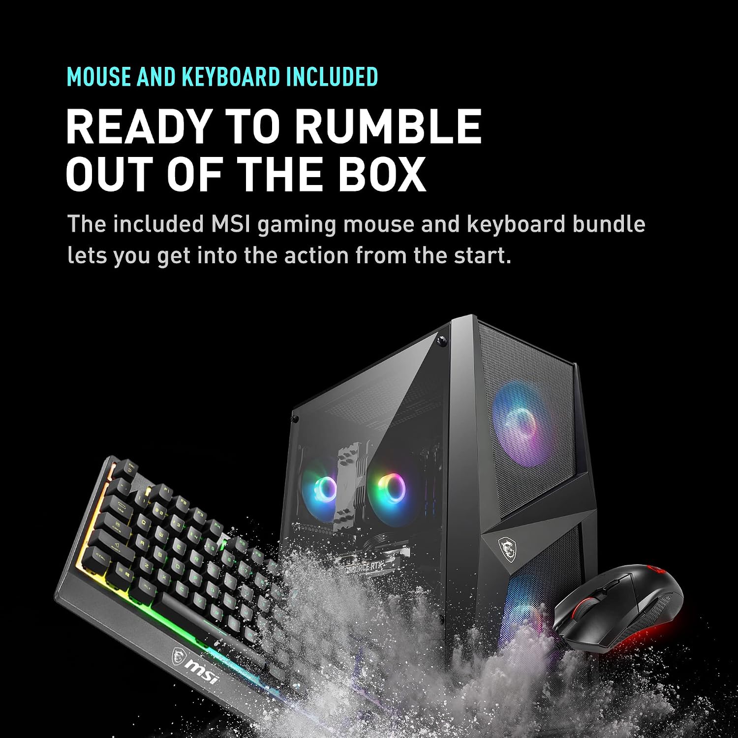 msi Codex R Gaming Desktop: Intel Core i5-13400F, Geforce RTX 4060, 16GB DDR5, 1TB m.2 NVMe SSD, 80+ Gold PSU, WiFi, Keyboard & Mouse, DIY Friendly, Windows 11 Home: 13NUC5-087US