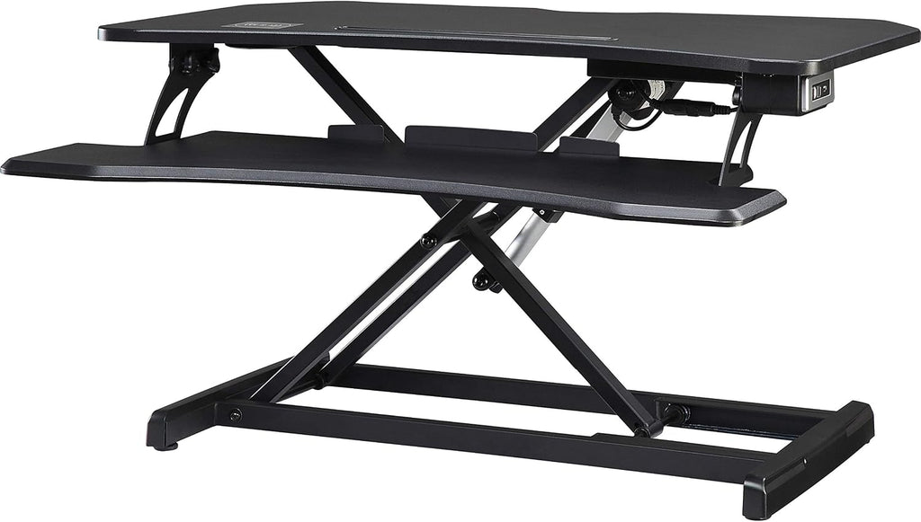 Lorell, LLR99530, Electric Monitor Riser, 1 Each, Black