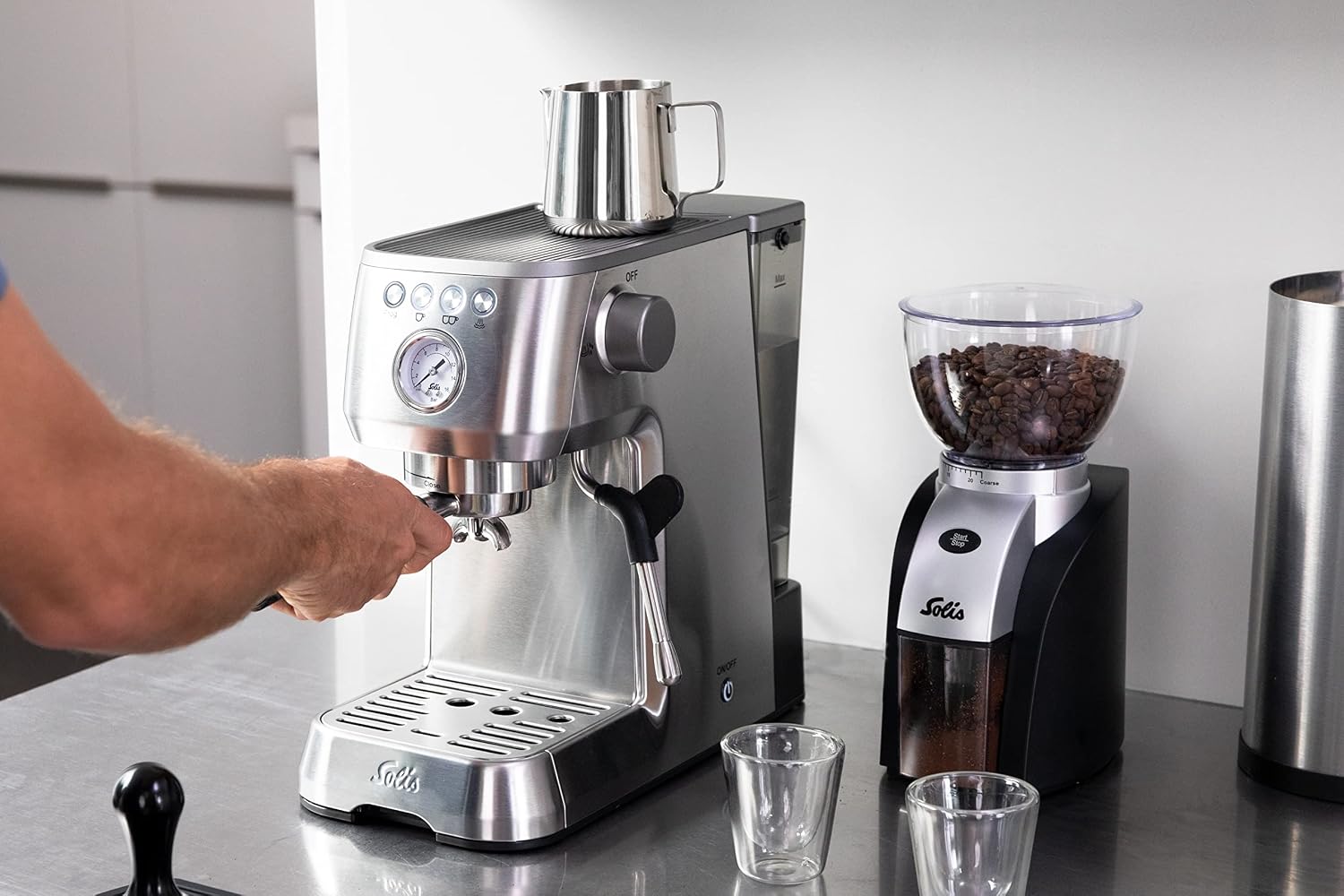 SOLIS Barista Perfetta Espresso Machine, Stainless Steel