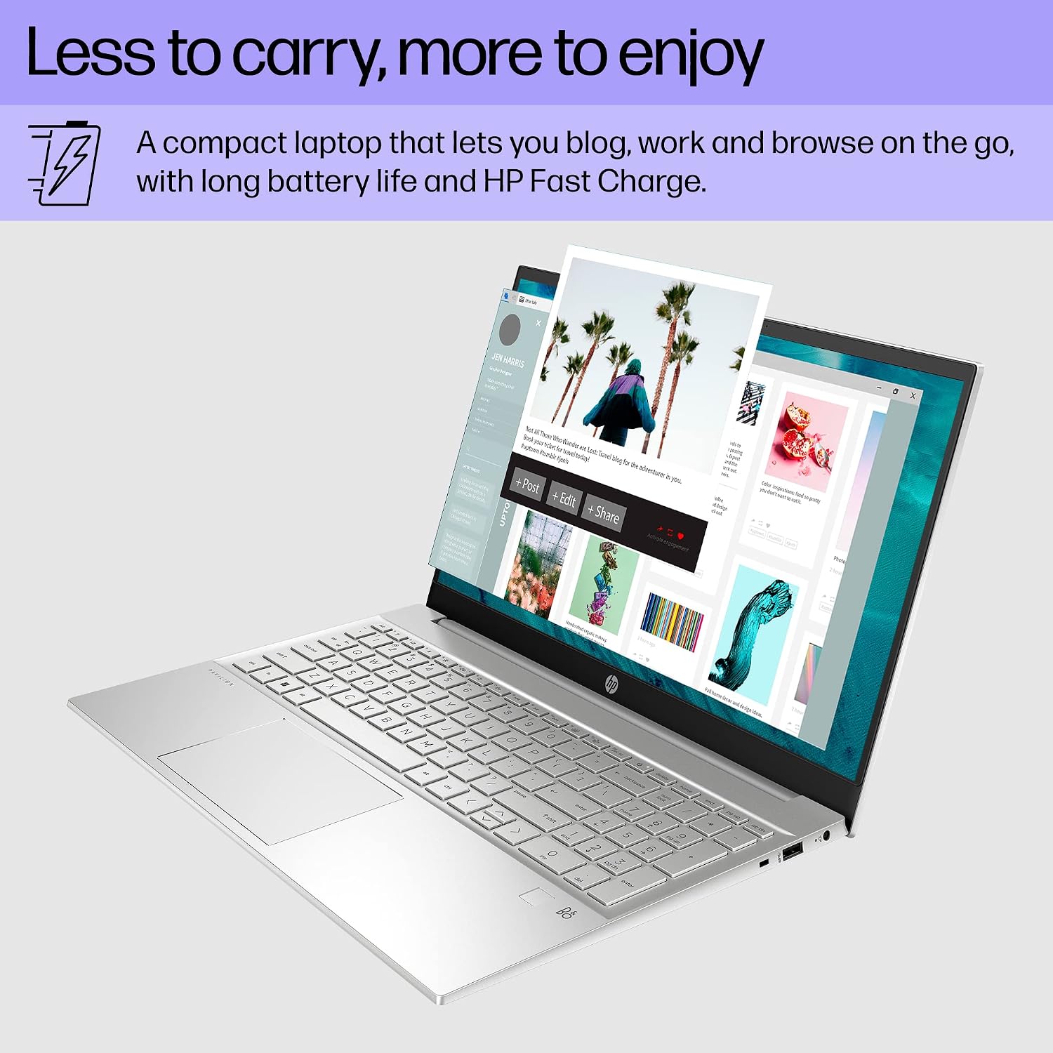 HP Pavilion 15 inch Laptop, FHD Touchscreen, 13th Generation Intel Core i5-1335U, 8 GB RAM, 512 GB SSD, Intel Iris Xe Graphics, Windows 11 Home, 15-eg3010nr (2023)