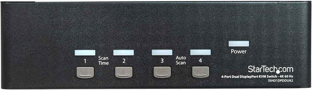 4 Port Dual DisplayPort KVM Switch