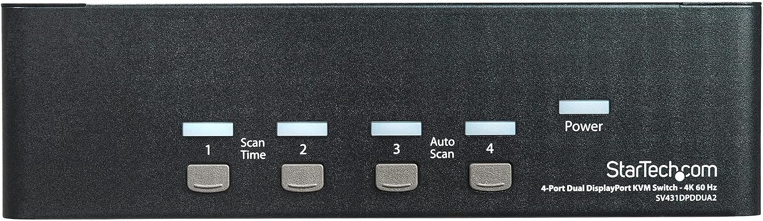 4 Port Dual DisplayPort KVM Switch