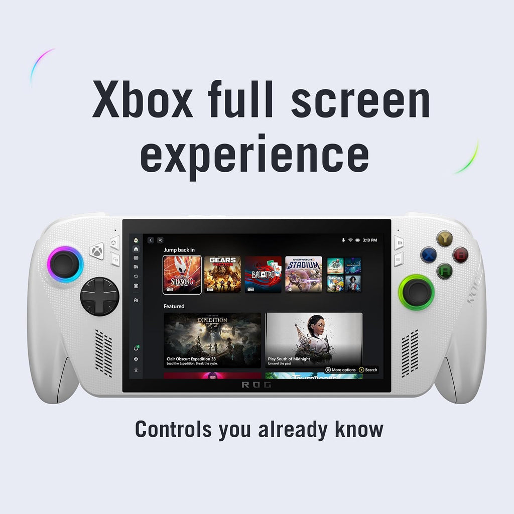 ASUS ROG Xbox Ally – 7' 1080p 120Hz Touchscreen Gaming Handheld, 3-month Xbox Game Pass Premium included, AMD Ryzen Z2 A, 16GB RAM, 512GB SSD, White