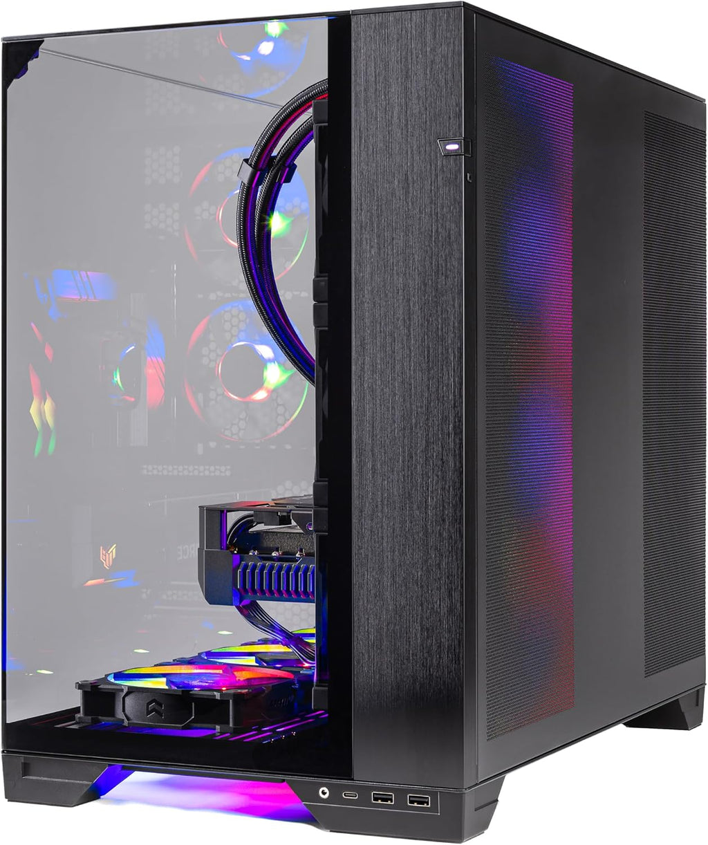 Skytech Gaming O11 Vision Gaming PC, AMD Ryzen 7 9800X3D 4.7GHz, AMD RX 9070XT 16GB, 2TB Gen4 NVMe SSD, 32GB DDR5 RAM 6000, 850W Gold ATX 3 PSU, 360 ARGB AIO, Wi-Fi, Win 11, Desktop