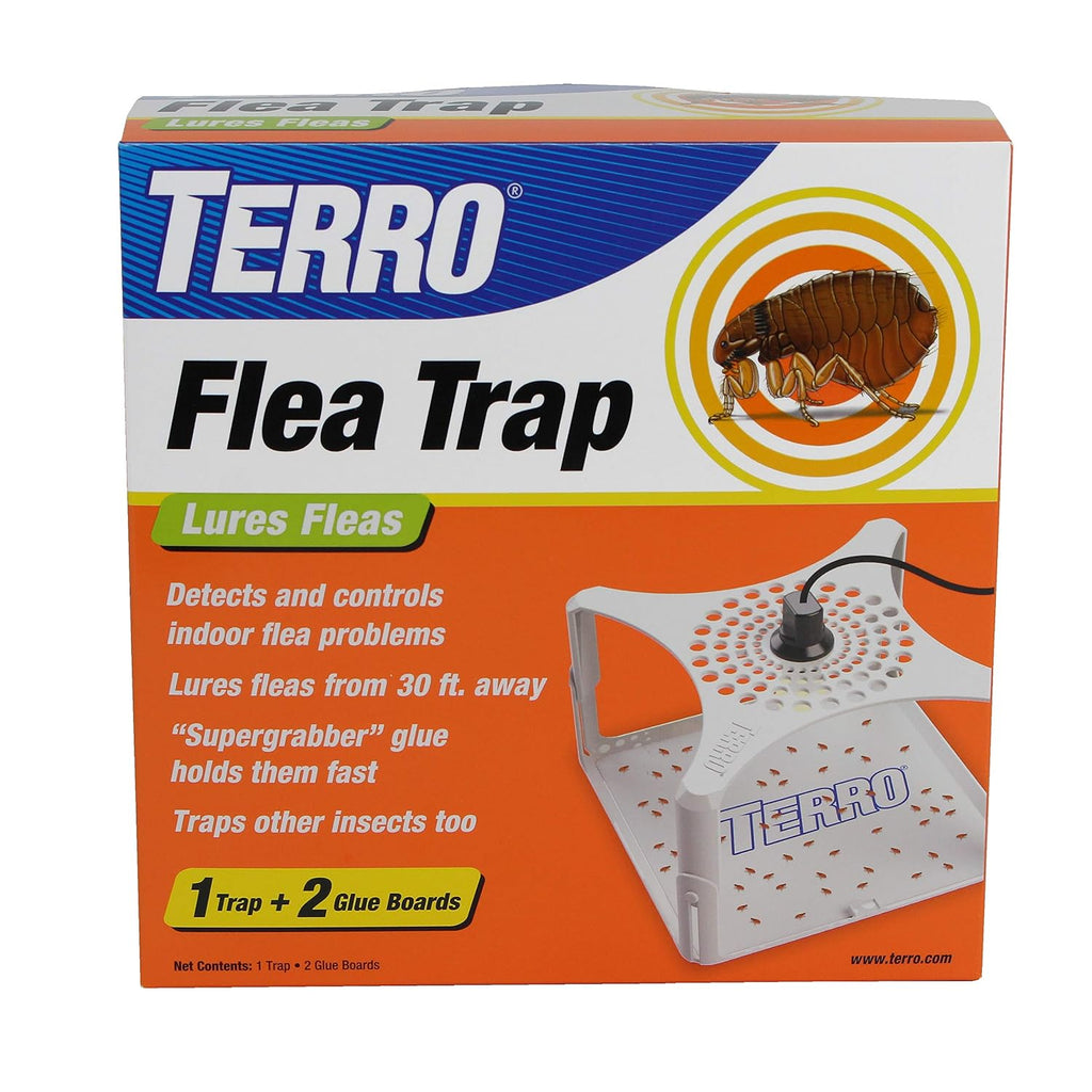 Terro T230 Indoor Electric Flea Trap and Killer - Refillable Flea Traps for Inside Your Home (Pack of 6)