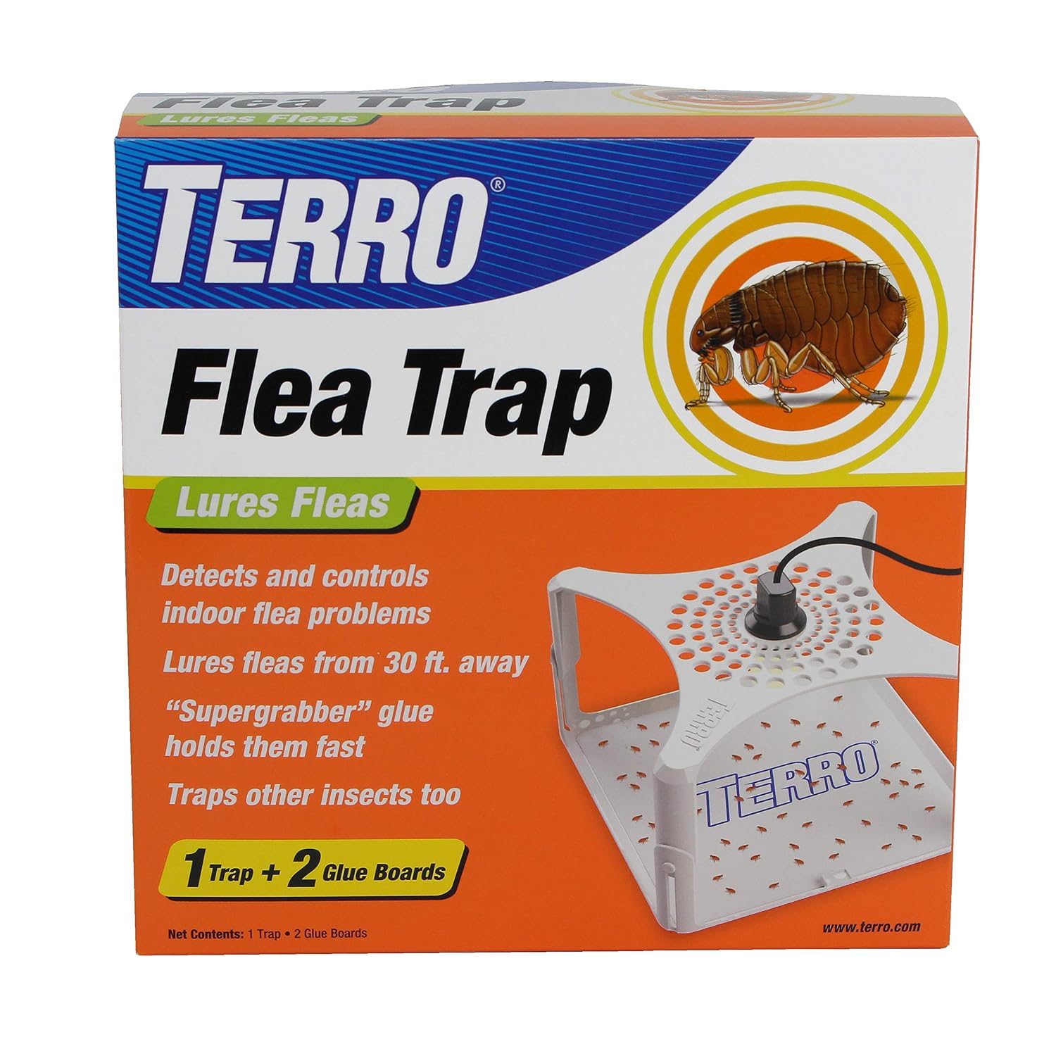 Terro T230 Indoor Electric Flea Trap and Killer - Refillable Flea Traps for Inside Your Home (Pack of 6)