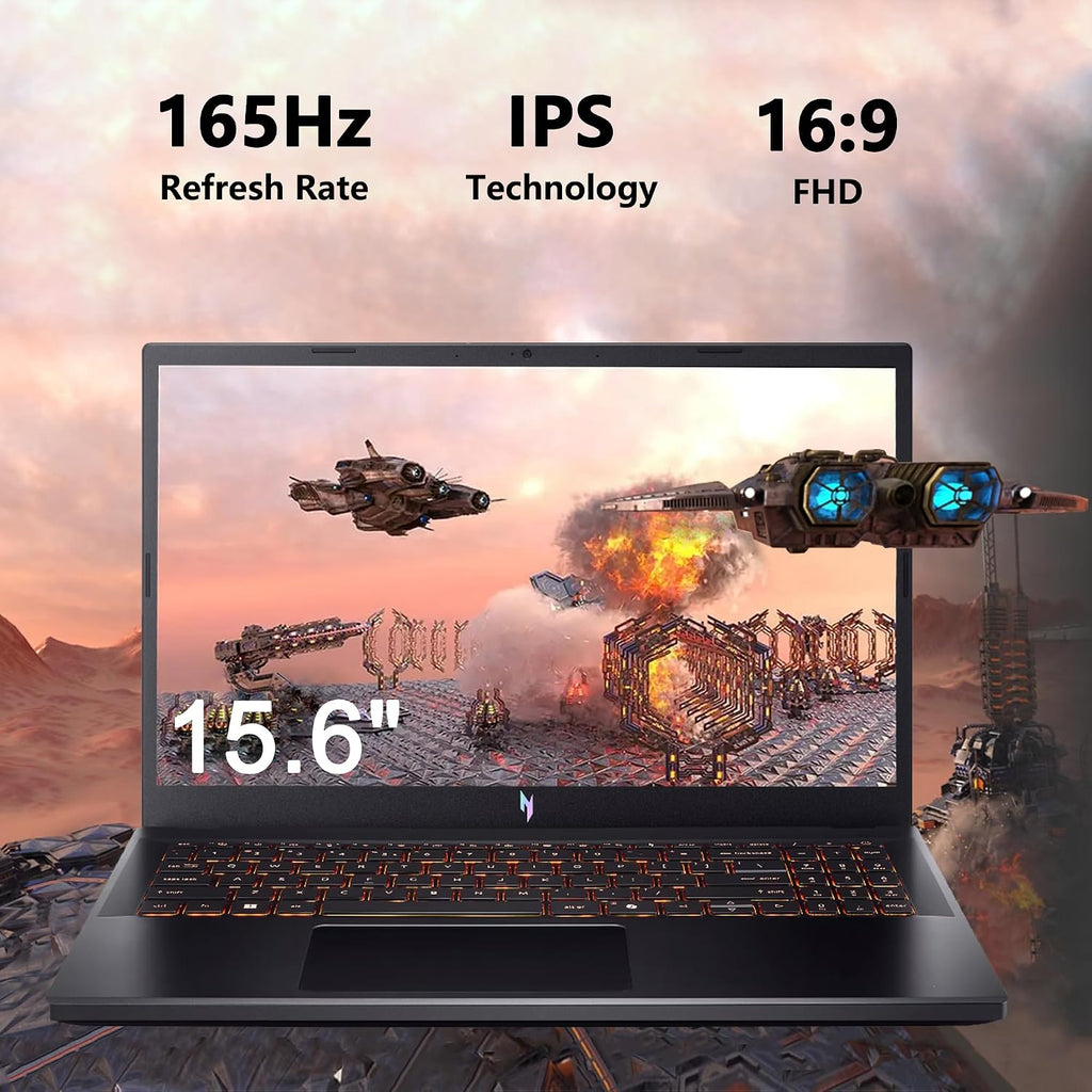 acer Nitro V 15 Gaming Laptop | 15.6' FHD IPS 165Hz | Intel 8-Core i5-13420H | 64GB DDR4 1TB SSD | GeForce RTX 5050 DLSS4 (Up to 440 AI Tops) | Backlit Keyboard Win11 w/DLCA Accessory