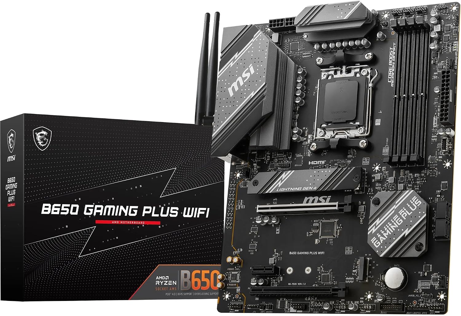 MSI B650 Gaming Plus WiFi Motherboard AMD B650 Socket AM5 ATX
