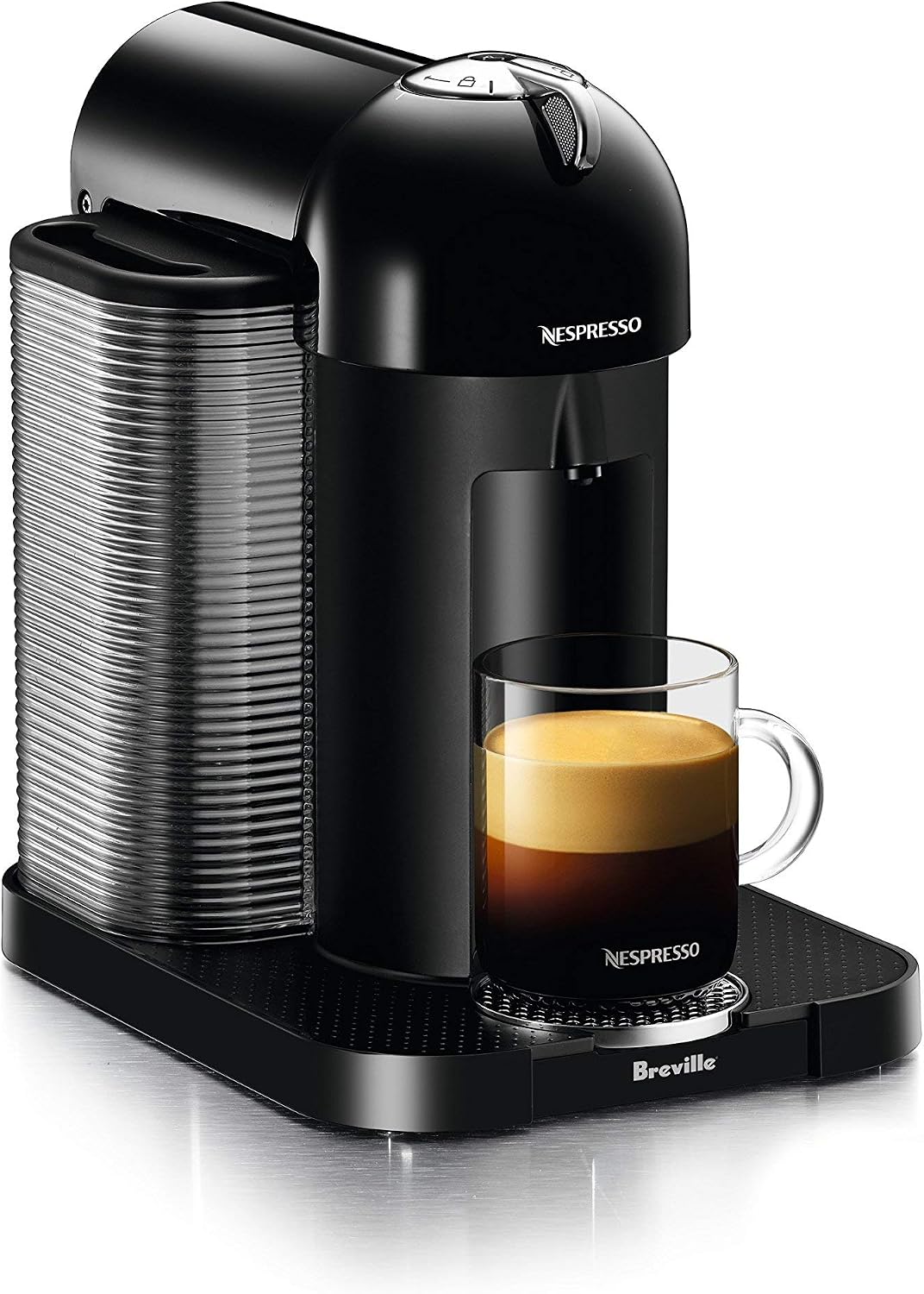 Nespresso Vertuo Coffee and Espresso Machine by Breville (Black) (Renewed)