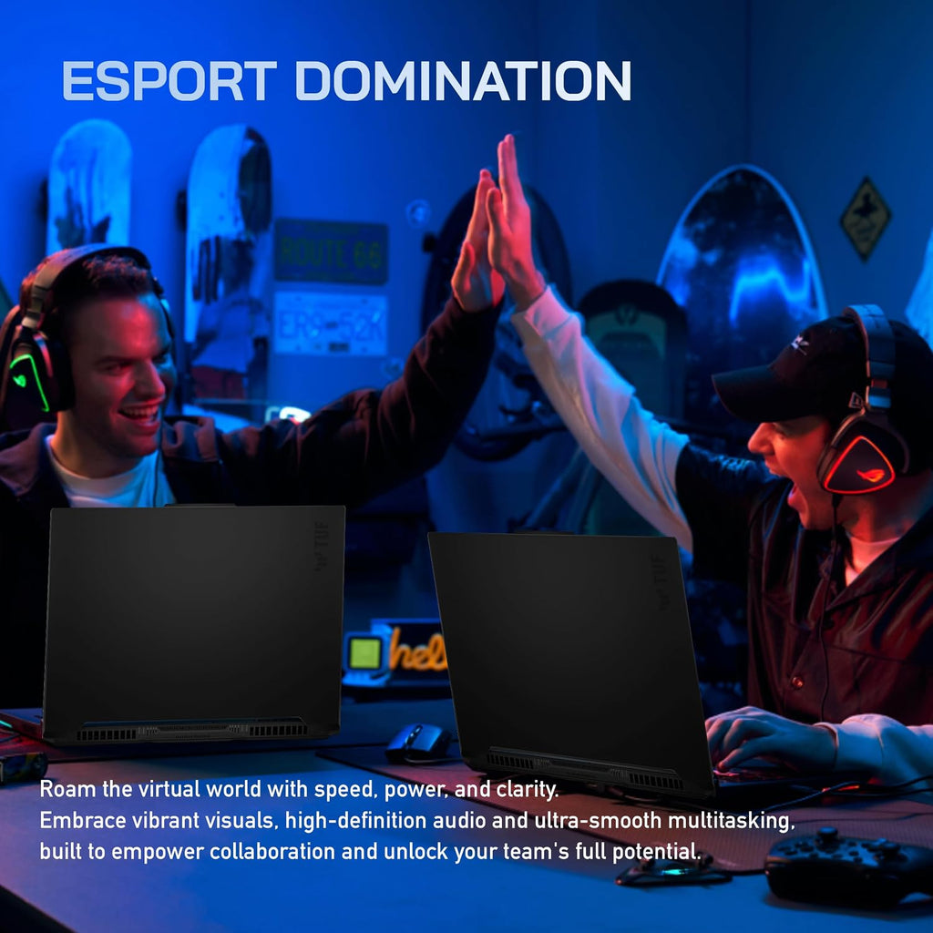 asus TUF A16 16'' FHD 165Hz Gaming Laptop, AMD Ryzen 7-7735HS, Radeon RX7600S V8G Graphics, 16GB DDR5 RAM, 512GB PCIe SSD, RGB Backlit Keyboard, Wi-Fi 6, HD Camera, Black, Win 11 Pro, 32GB USB Card