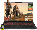 ASUS TUF Gaming A16 Laptop 16' WUXGA IPS 144Hz AMD 6-core Ryzen 7 7445HS 64GB RAM 2TB SSD GeForce RTX 4050 (Up to 194 AI Tops) RGB Backlit USB4 Two-Way AI Noise Cancelation Win11 ICP Hub