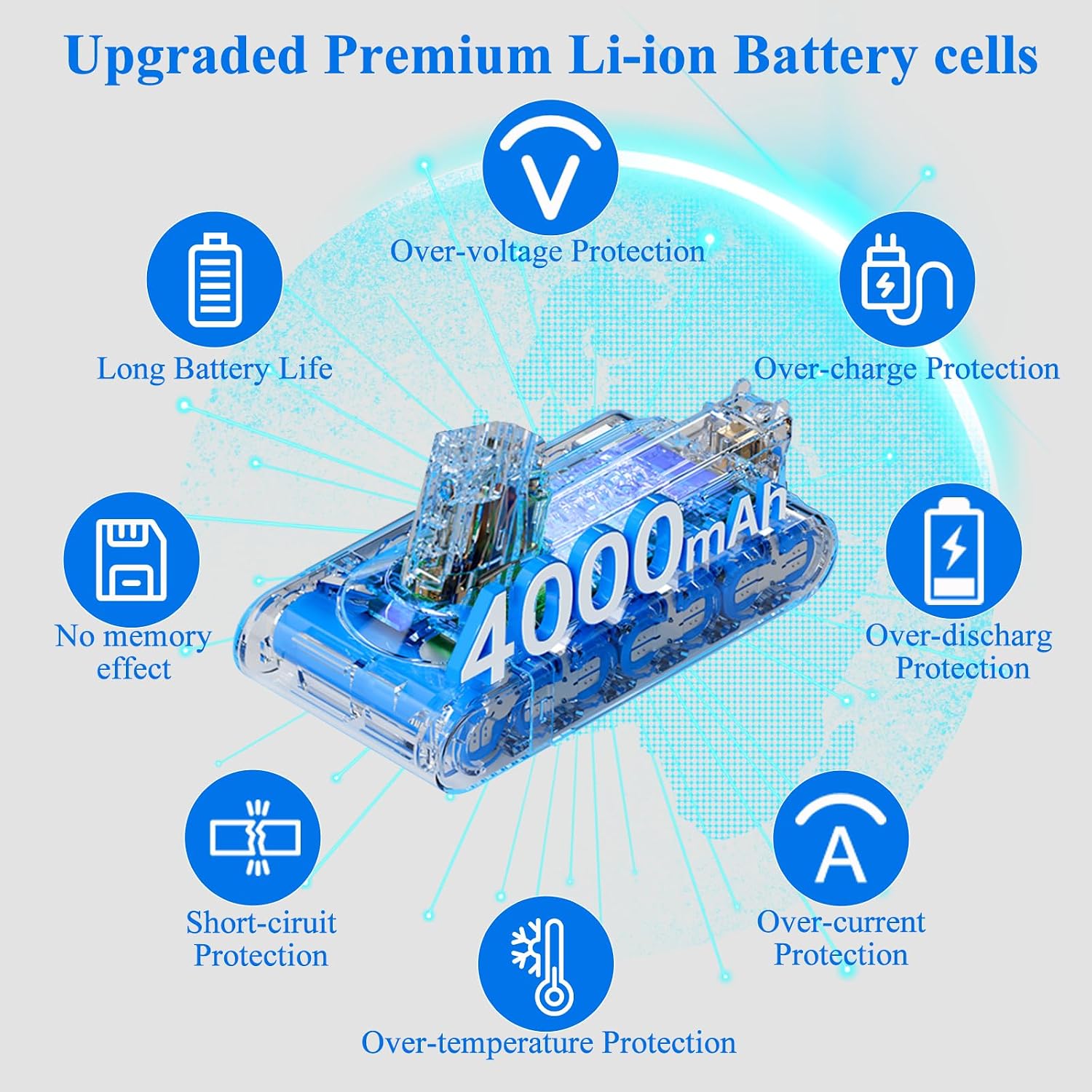 Premium V12 Battery Replacement Compatible with Dyson V12 Batteries V12 Detect Slim SV20 SV26 SV30 SV34 SV35 SV46 965470-01 394167-1 386706-85 Vacuum Cleaners