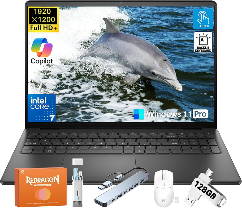 Dell Inspiron 16 Touchscreen Laptop, Intel 10-Core 7 150U (Up to 5.4 GHz), 16GB DDR5, 1TB SSD, 16'' FHD+ 300 Nits Display, Backlit Keyboard, Copilot AI, Windows 11 Pro, Wi-Fi 6, for Business Student