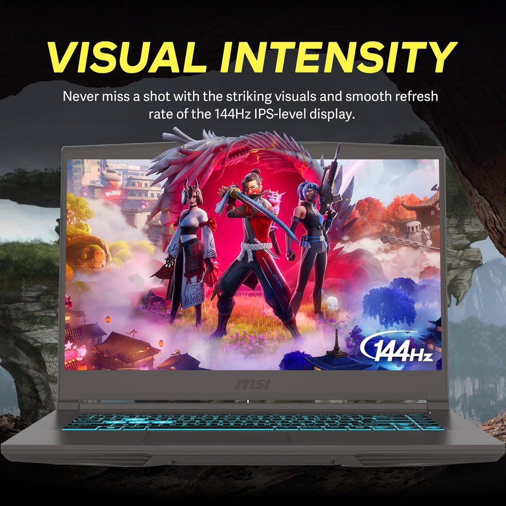 msi Thin 15 15.6' FHD 144Hz Gaming Laptop, Intel i5-13420H, NVIDIA GeForce RTX 4050, 64GB DDR4 RAM, 2TB PCIe SSD, Backlit Keyboard, Wi-Fi 6E, Webcam, Win 11 Pro, Gray, 256GB Docking Station Set