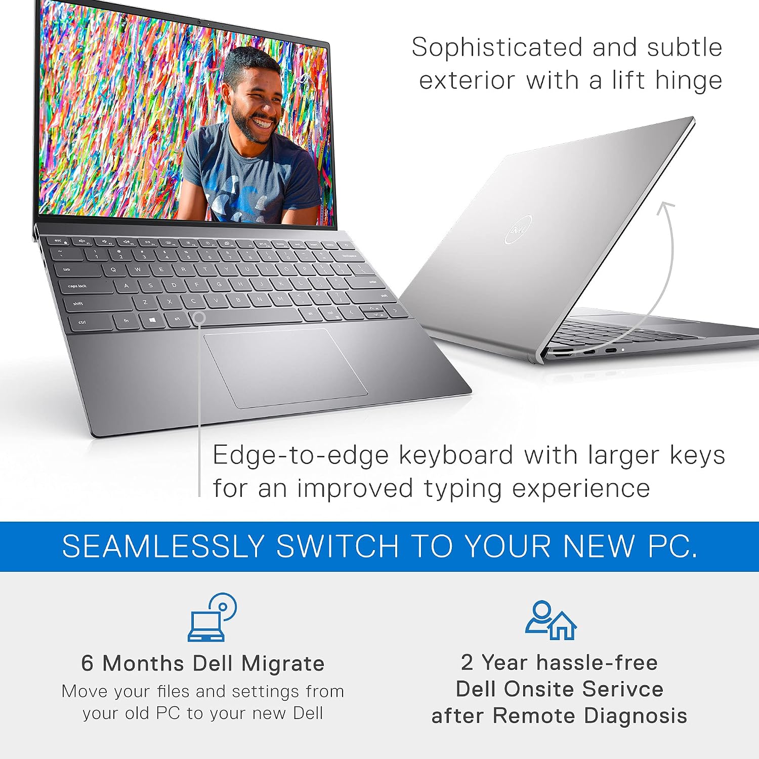Dell Inspiron 13 5310, 13.3 inch QHD (Quad High Definition) Laptop - Thin and Light Intel Core i7-11370H, 16GB DDR4 RAM, 512GB SSD, NVIDIA GeForce MX450, Dell Services - Windows 10 Home