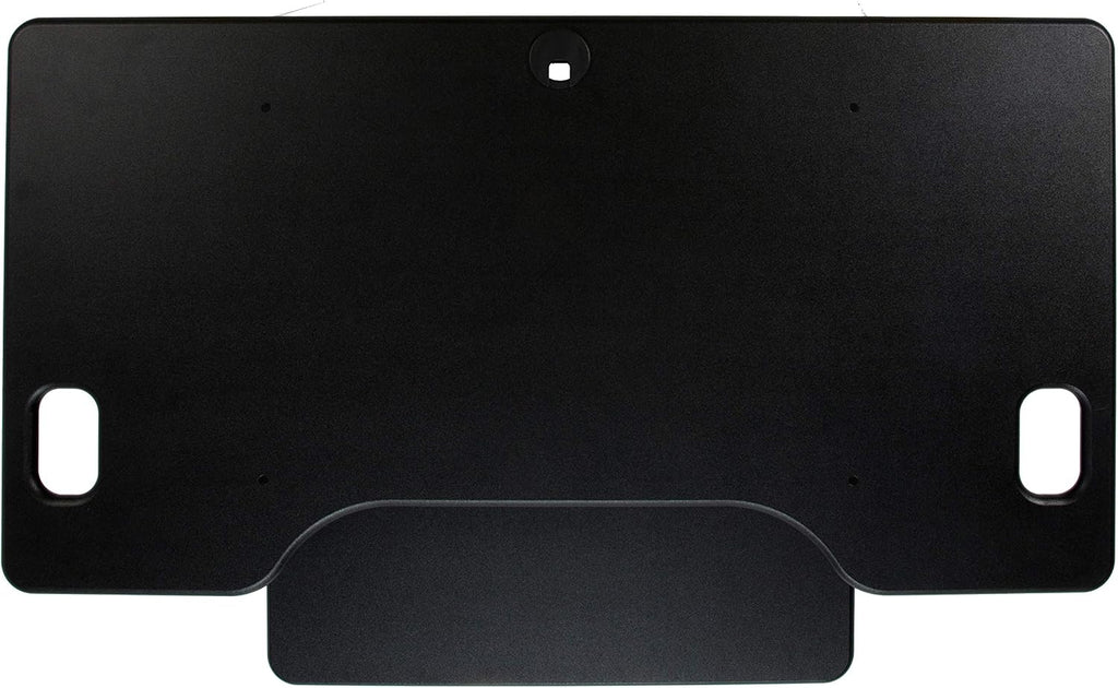 Rocelco 46' Large Height Adjustable Standing Desk Converter - Quick Sit Stand Up Triple Monitor Riser - Tall Gas Spring Assist Computer Workstation - Retractable Keyboard Tray - Black (R DADRB-46)