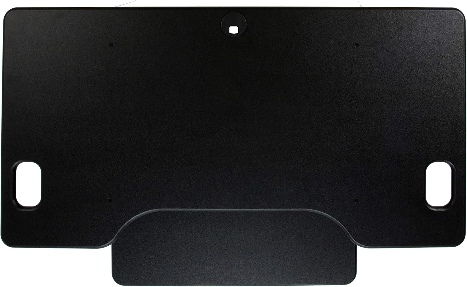 Rocelco 46' Large Height Adjustable Standing Desk Converter - Quick Sit Stand Up Triple Monitor Riser - Tall Gas Spring Assist Computer Workstation - Retractable Keyboard Tray - Black (R DADRB-46)