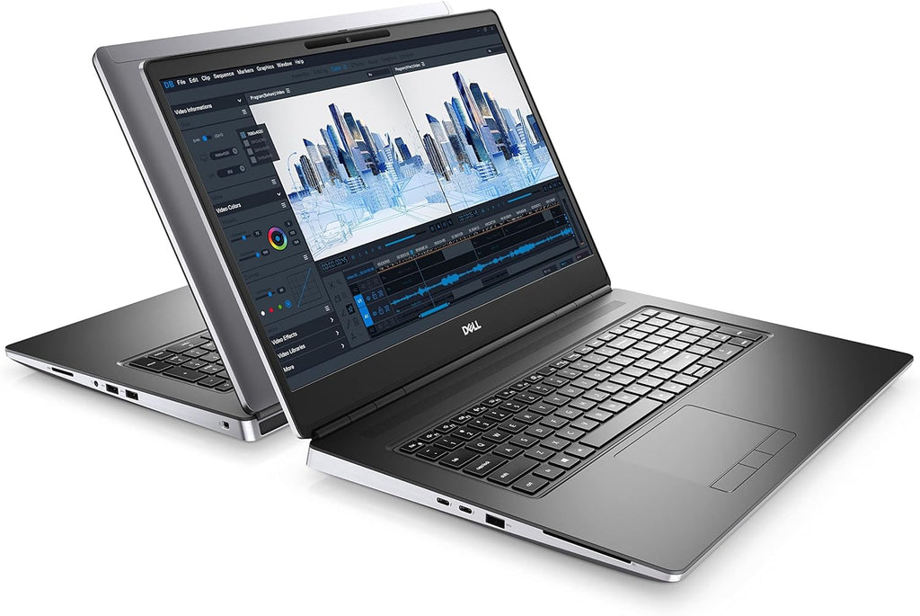 Dell Precision 7760 Workstation Laptop | 17.3' 3840x2160 4k | Core i9-11950H - 4TB SSD + 1TB SSD Hard Drive - 128GB RAM - Nvidia RTX A5000 | 8 cores @ 5 GHz - 16GB GDDR6 Win 11 Pro Silver