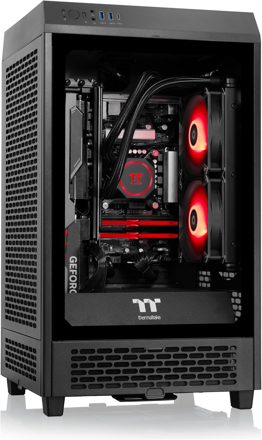 Thermaltake Reactor i470T Gaming Desktop (Intel Core i9-13900K, 32GB 5600MT/s DDR5 RGB Memory, NVIDIA GeForce RTX 4070 Ti, 2TB NVMe M.2, WiFi, Windows 11 Home) TW2B-B760-47T-LCS