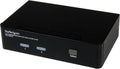 StarTech.com 2 Port USB HDMI KVM Switch with Audio and USB 2.0 Hub - 1080p (1920 x 1200), Hotkey Support - Dual Port Keyboard Video Monitor Switch , TAA (SV231HDMIUA)