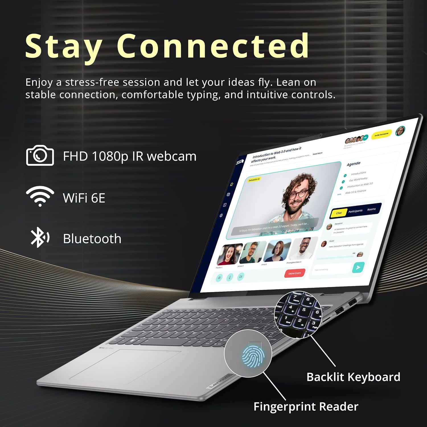 Lenovo Yoga 7 16' WUXGA 2-in-1 Touchscreen Laptop, AMD Ryzen 7 8840HS, 16GB LPDDR5X, 1.28TB Storage (1TB SSD+288GB Docking Station Set), Backlit Keyboard, Fingerprint Reader, Win 11 Pro, Artic Grey