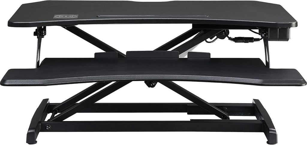 Lorell, LLR99530, Electric Monitor Riser, 1 Each, Black